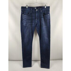 7 For All Mankind Jeans Mens 36x33 Blue Paxtyn Skinny Leg Denim